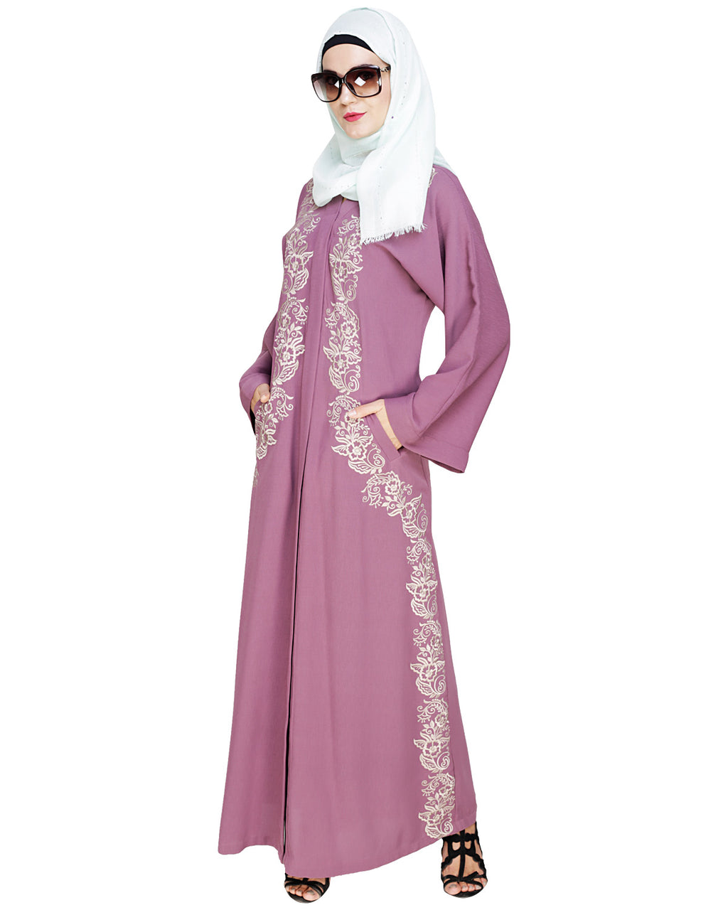 Astonishing Embroidered Dubai Style Abaya