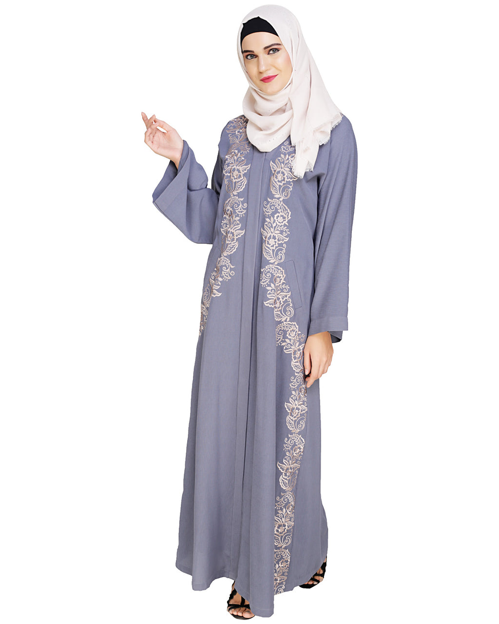 Astonishing Embroidered Dubai Style Abaya