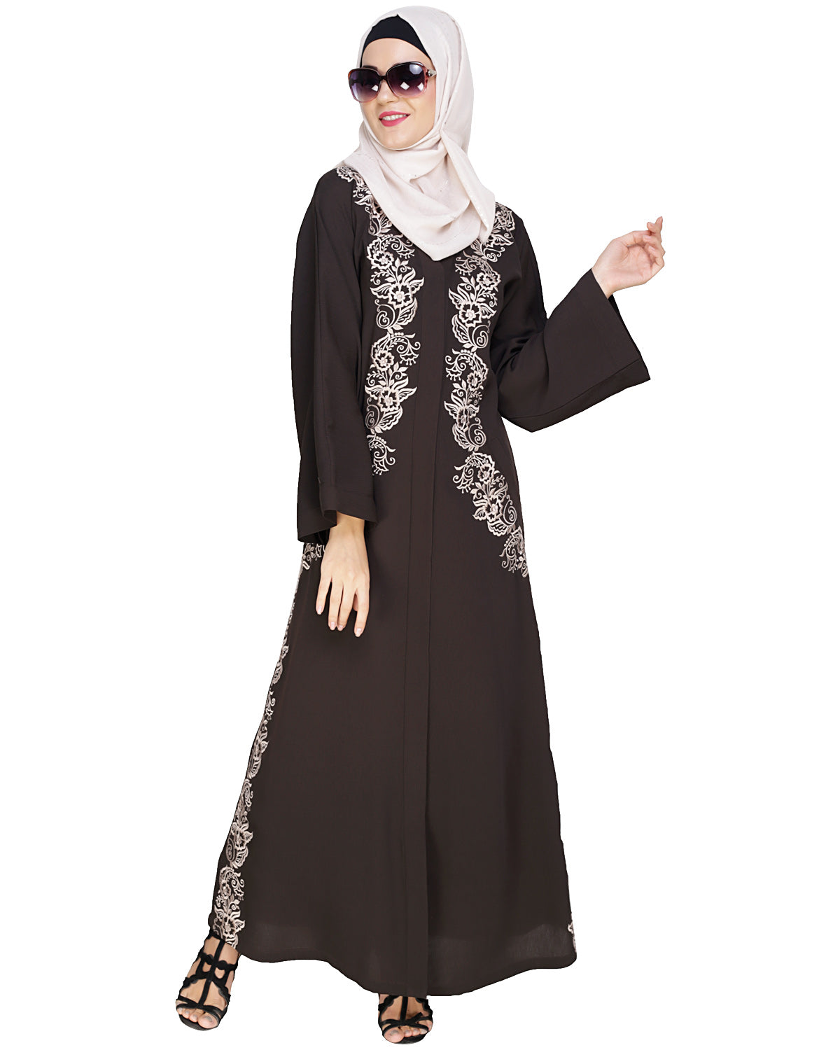 Astonishing Embroidered Dubai Style Abaya