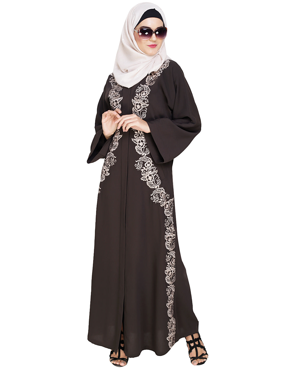 Astonishing Embroidered Dubai Style Abaya
