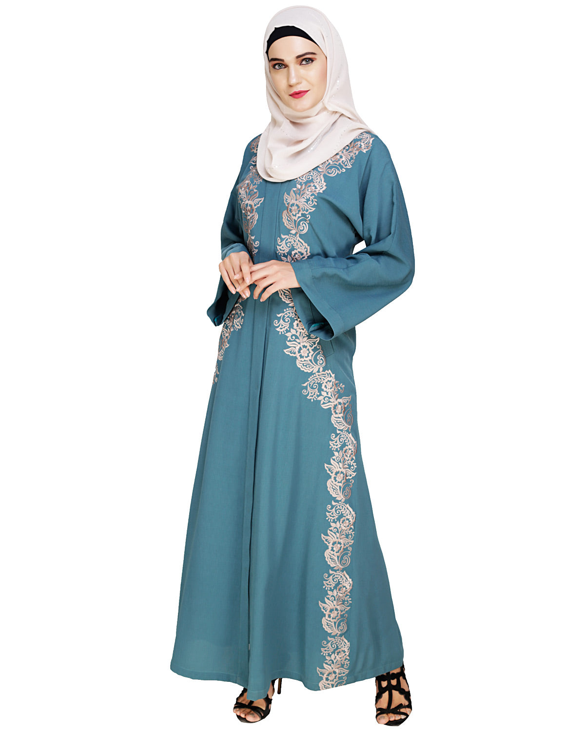 Astonishing Embroidered Dubai Style Abaya