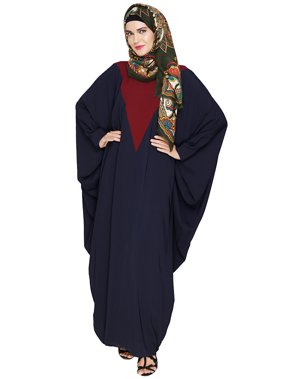 Colour Blocked Kaftan