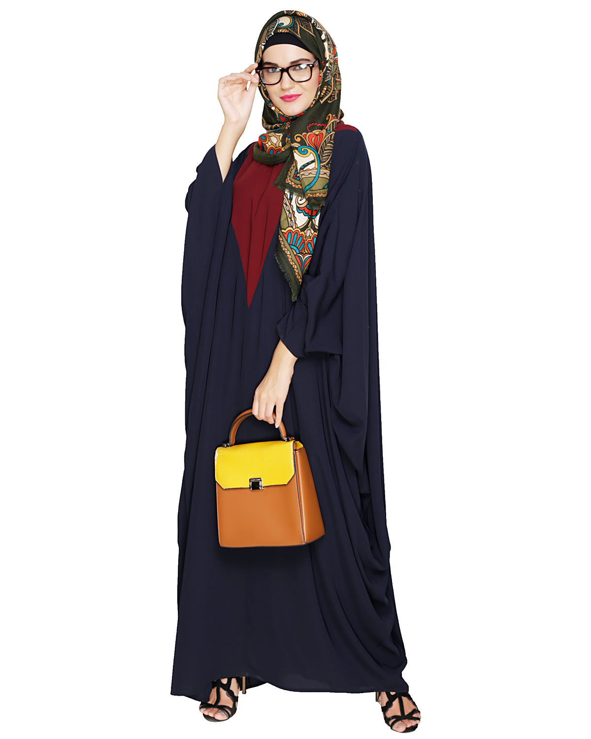 Colour Blocked Kaftan