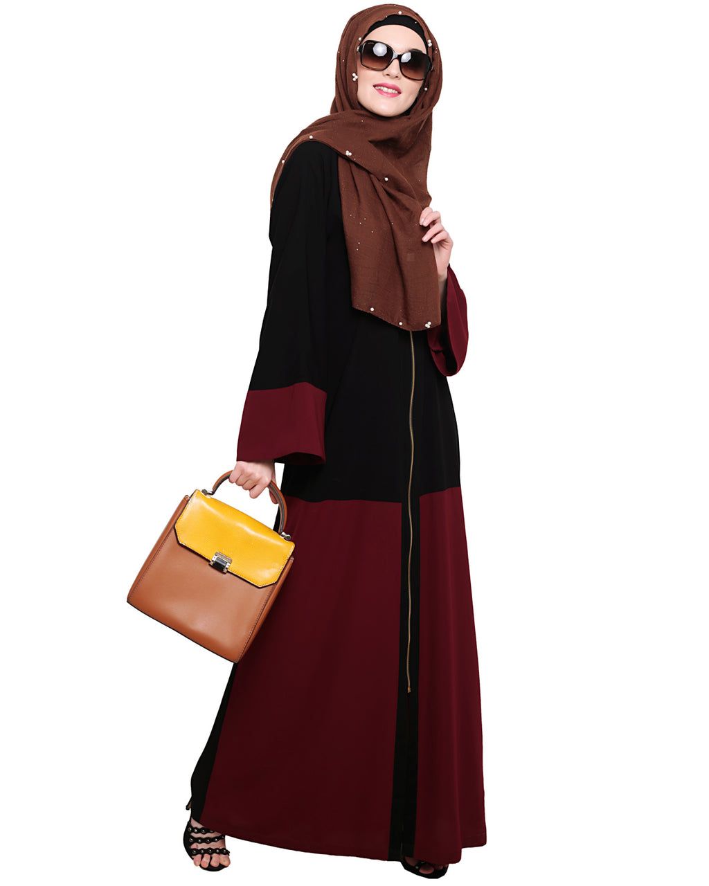 Dazzling Zip-Up Abaya
