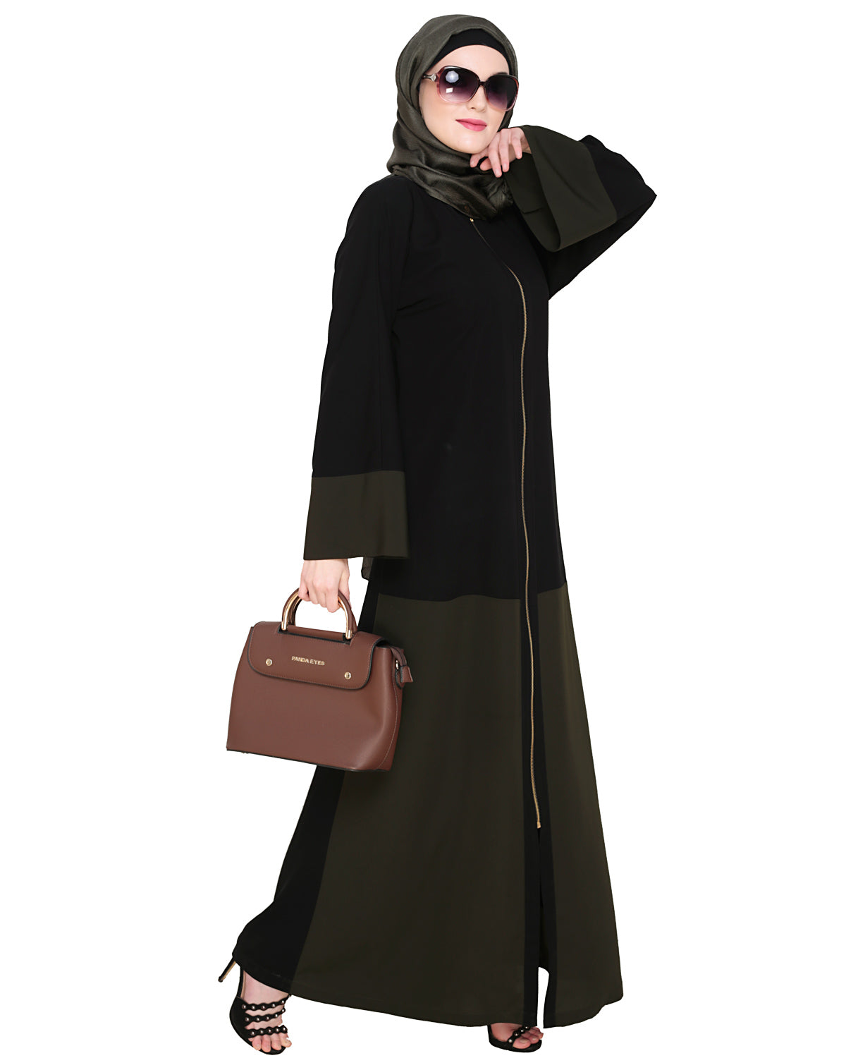 Dazzling Zip-Up Abaya