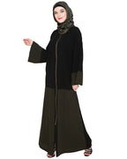 Dazzling Zip-Up Abaya