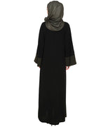 Dazzling Zip-Up Abaya