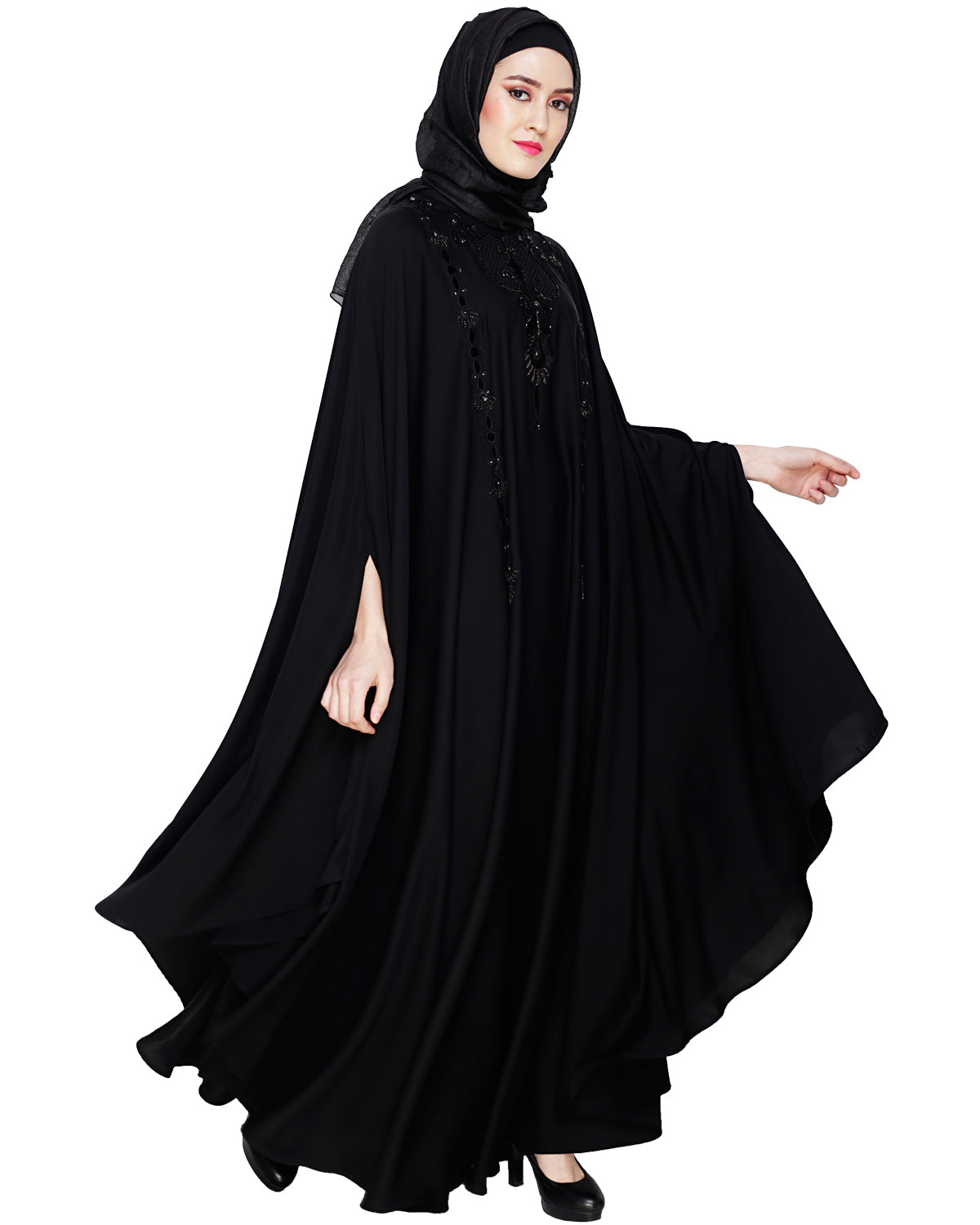 Majestic Black Irani Kaftan