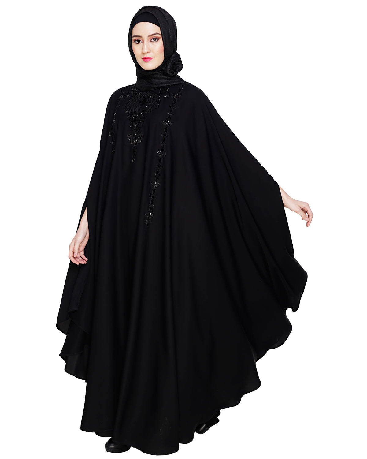 Majestic Black Irani Kaftan