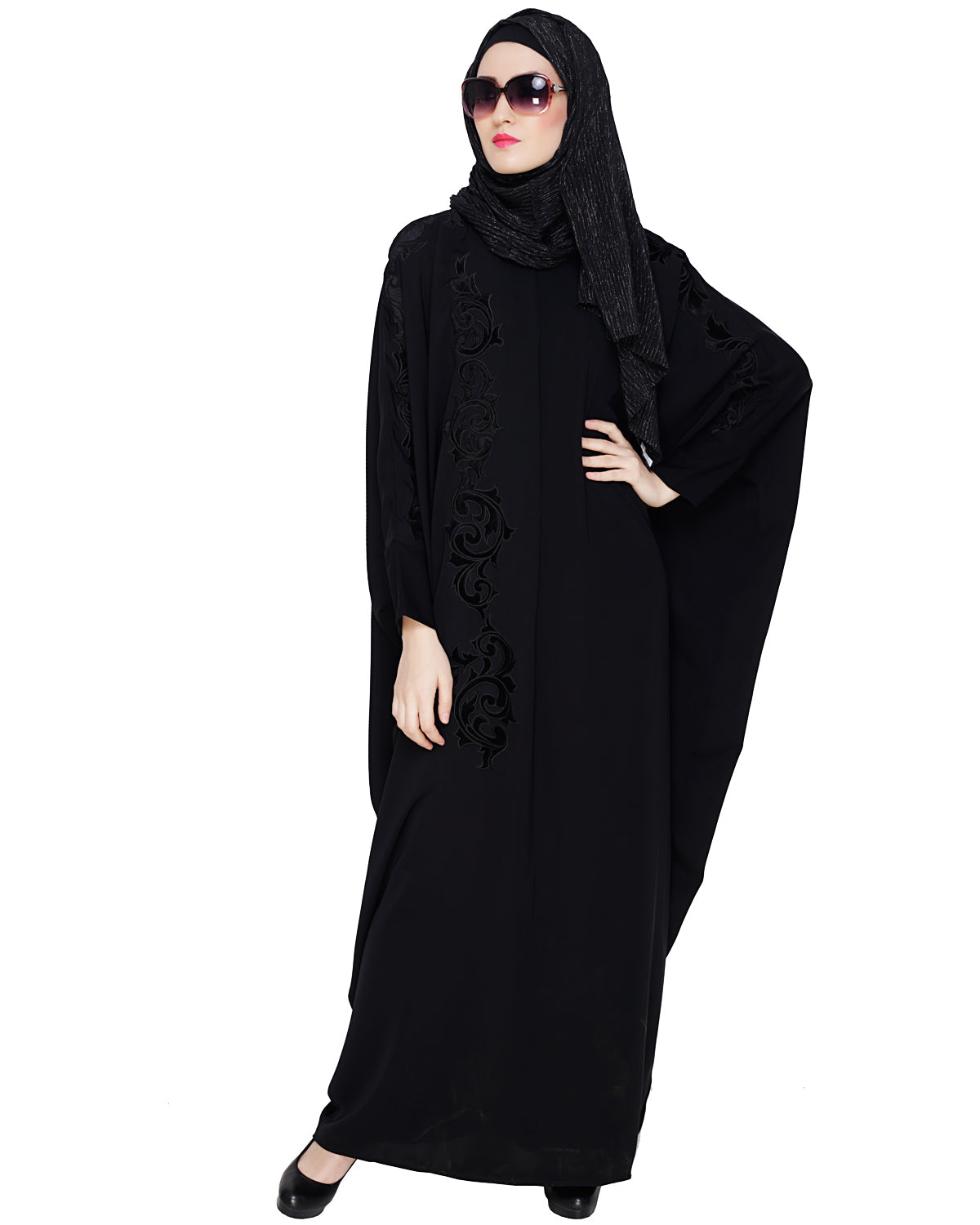 Floral Applique Kaftan