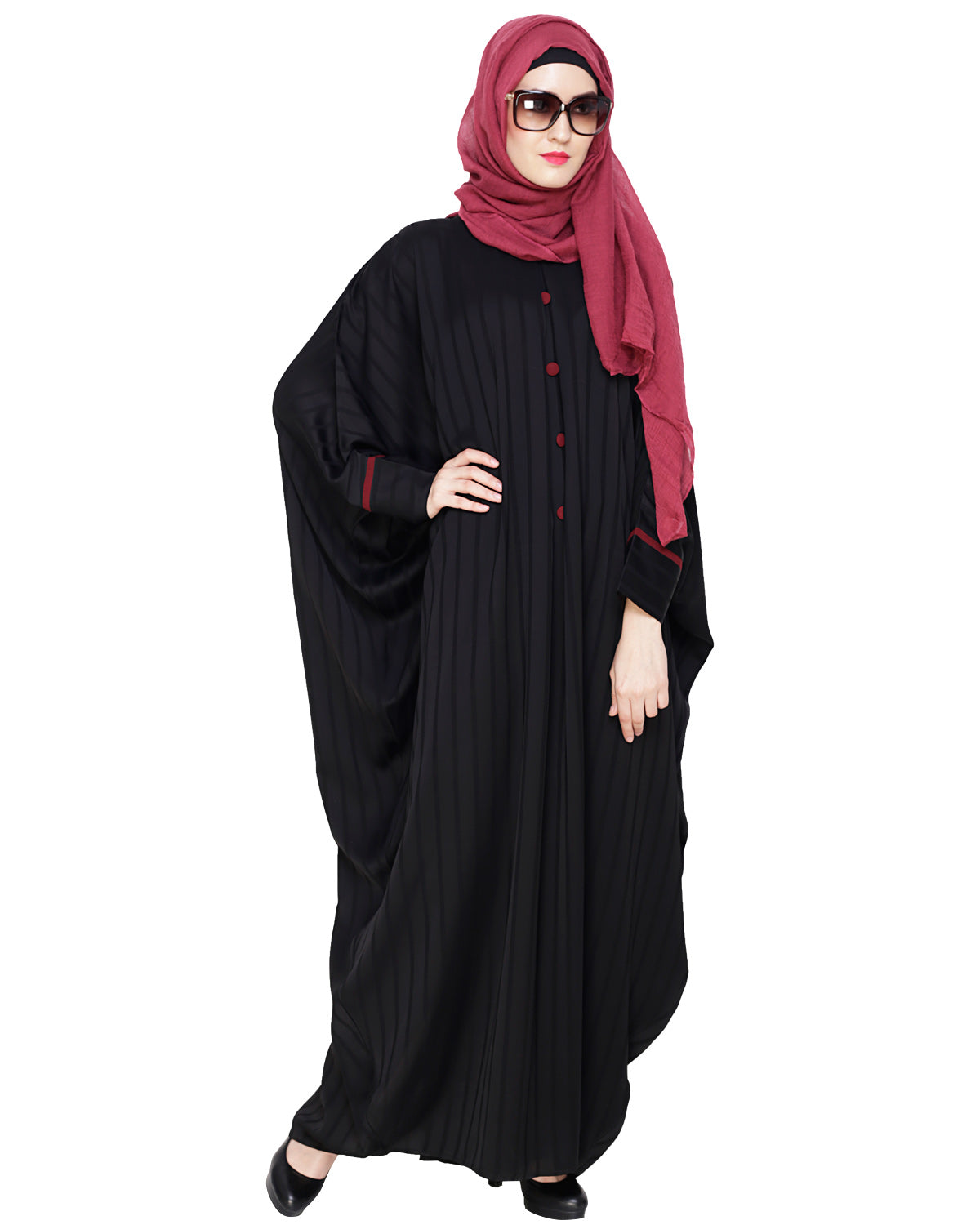 Graceful Pleated Kaftan