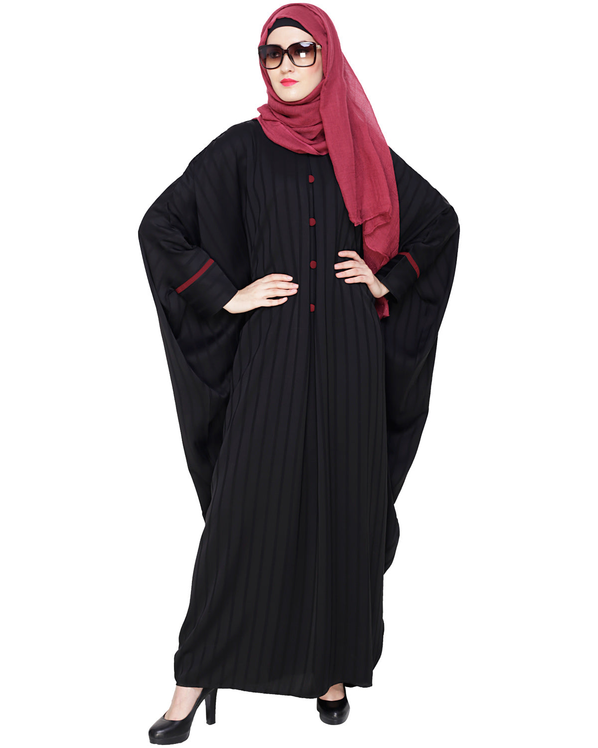 Graceful Pleated Kaftan