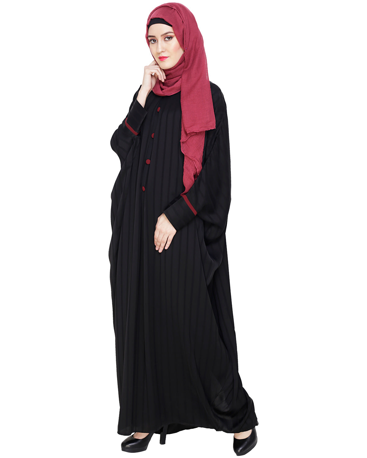 Graceful Pleated Kaftan