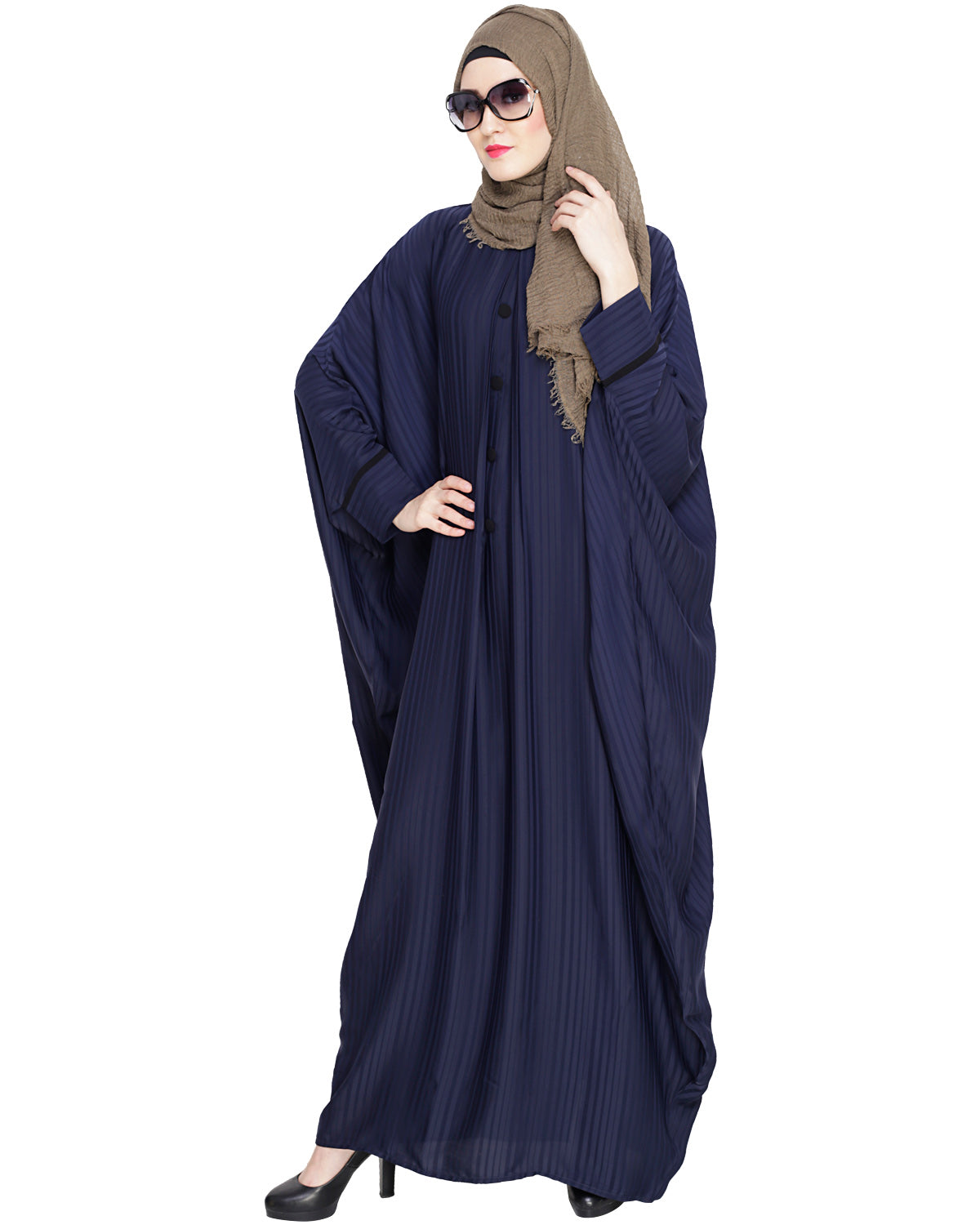 Graceful Pleated Kaftan