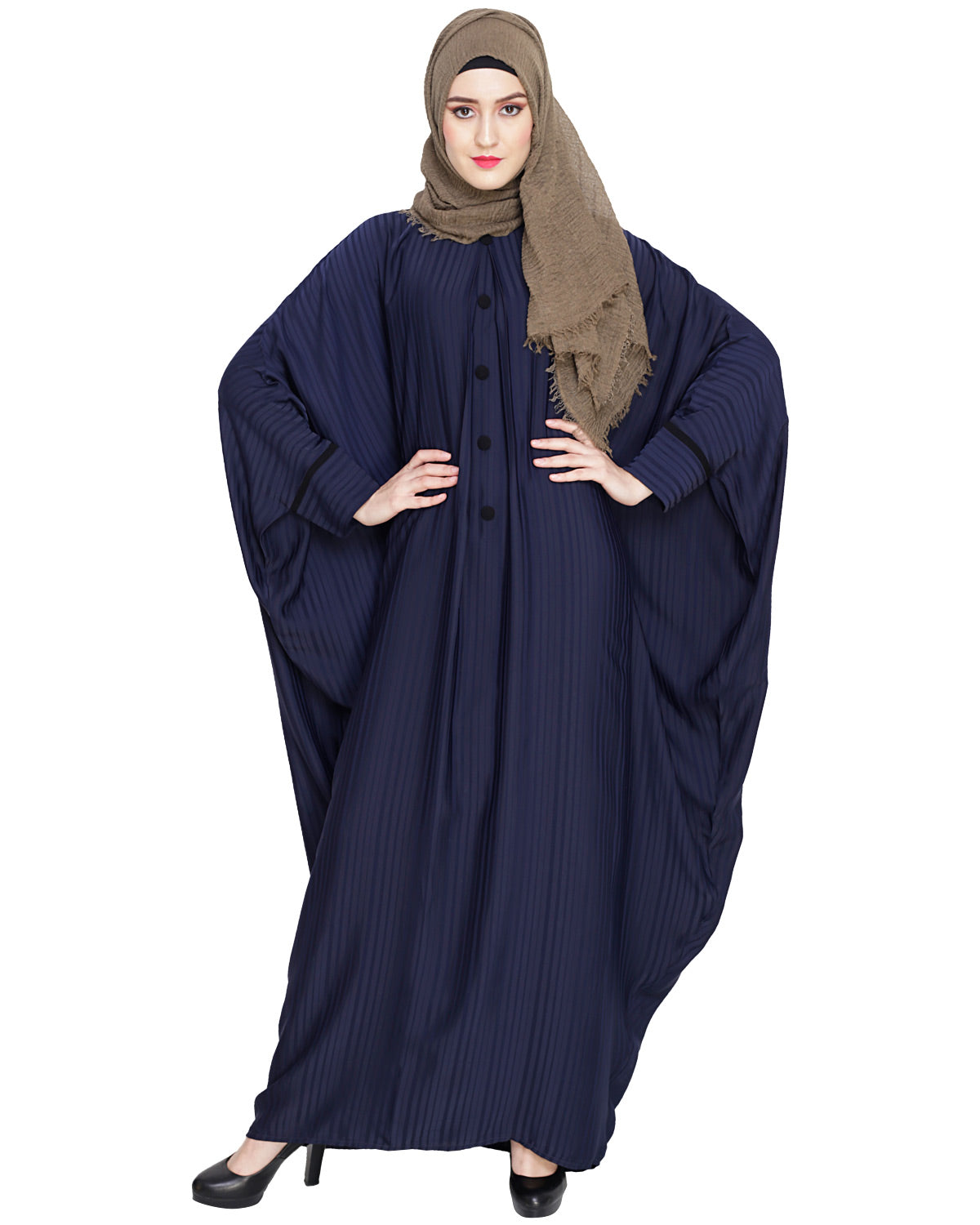 Graceful Pleated Kaftan
