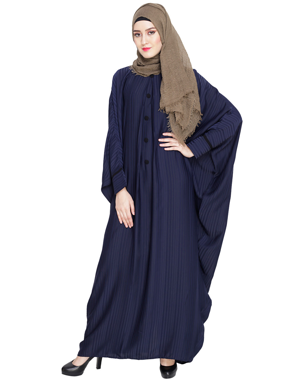 Graceful Pleated Kaftan