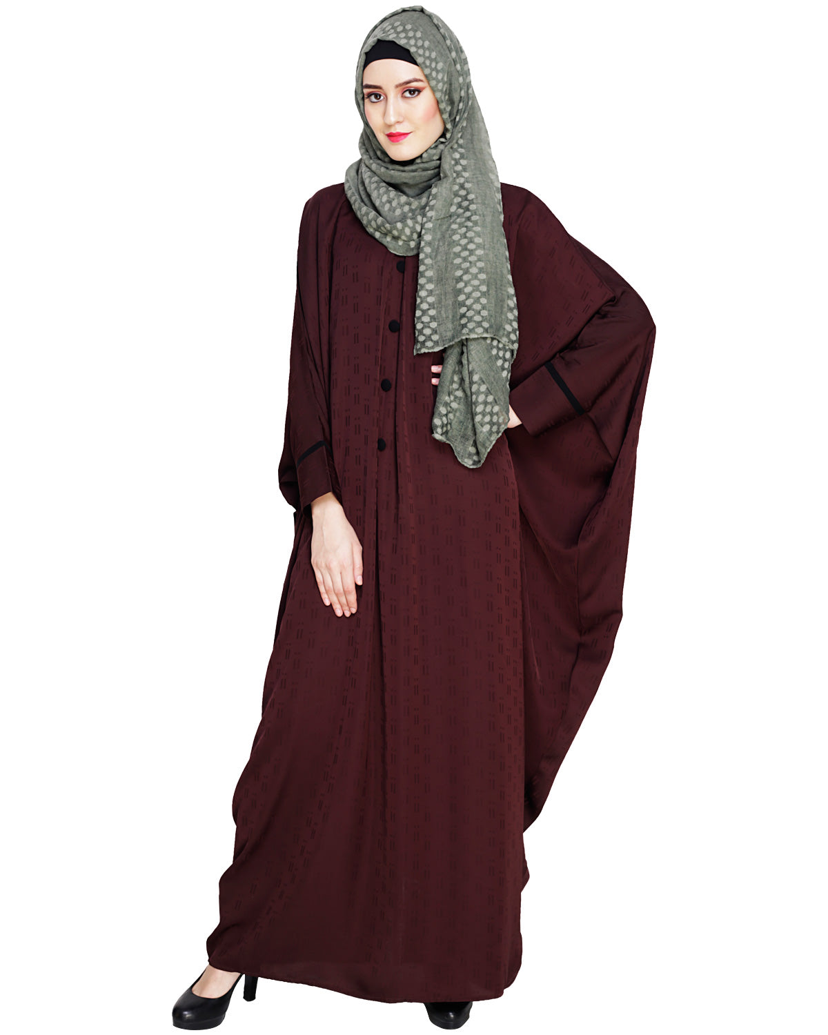 Graceful Pleated Kaftan