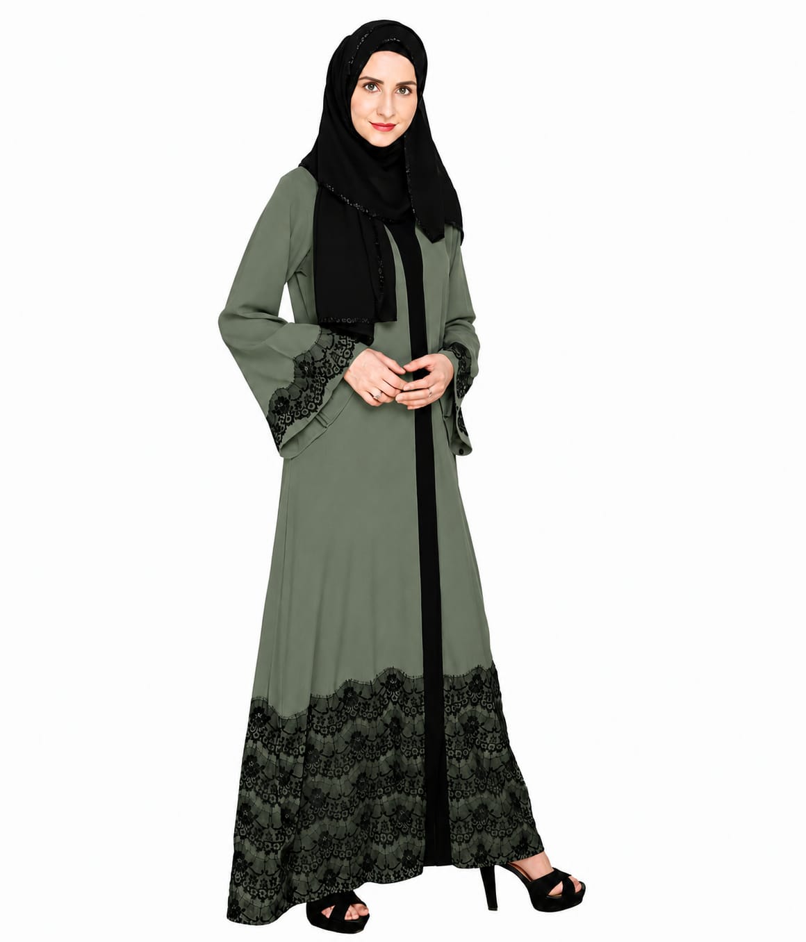 Iconic Laced Abaya