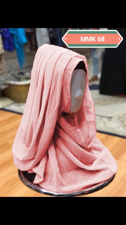 Instant Georgette Comfort Scarf - BEINGMUSLIMS THE HIJAB SHOPPE