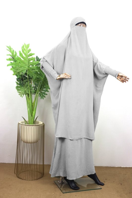 Jilbab with Niqab - BEINGMUSLIMS THE HIJAB SHOPPE