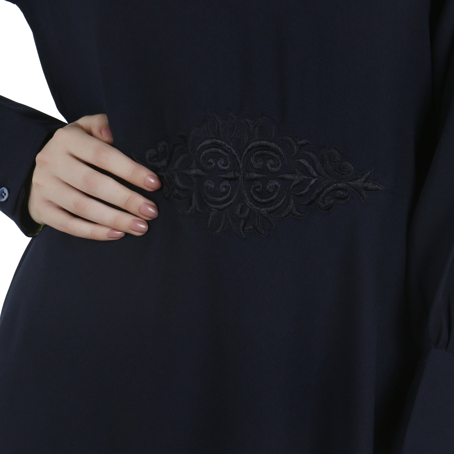 Steel Blue Abaya Dress