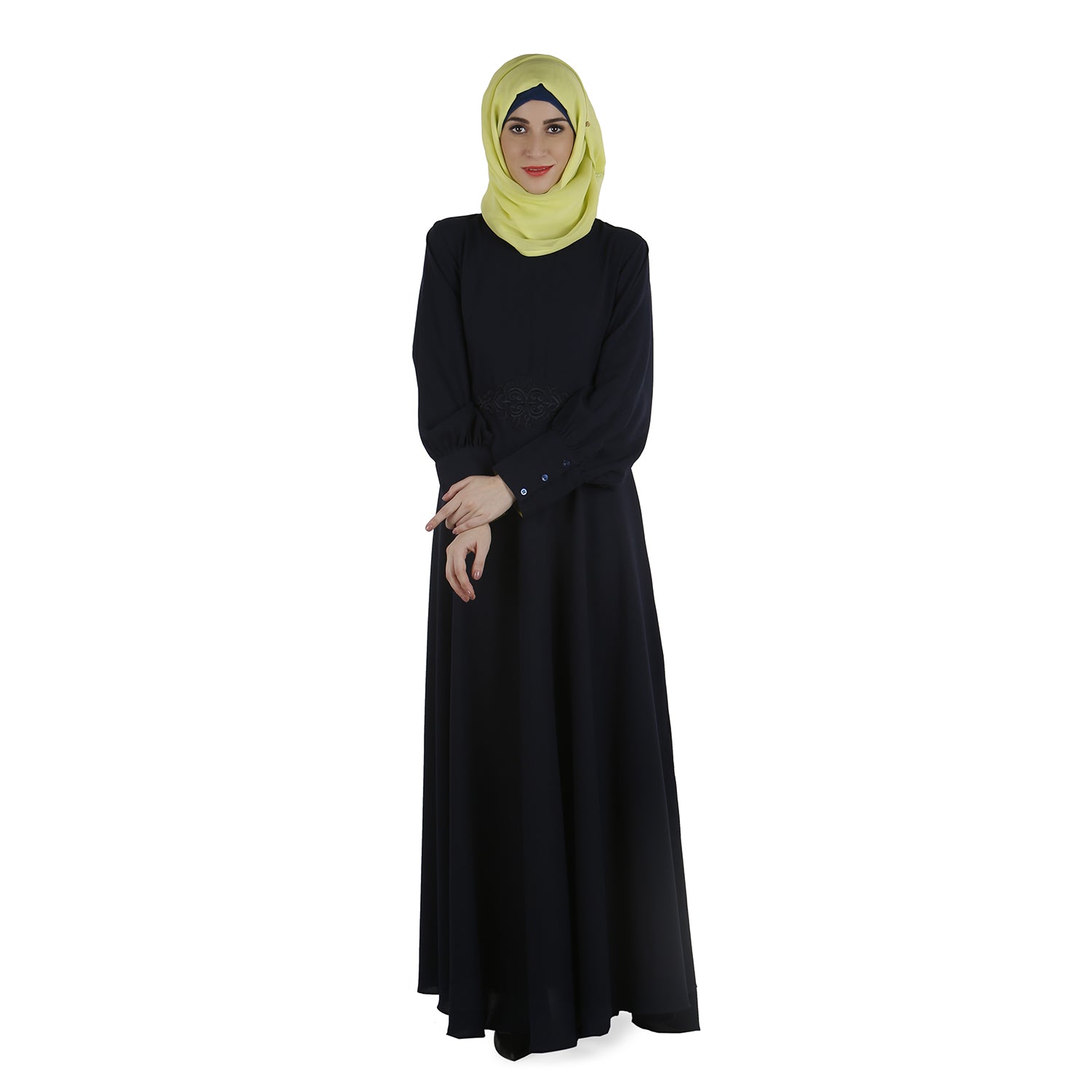 Steel Blue Abaya Dress
