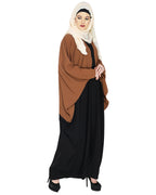 Deep Tan and Black Casual Kaftan