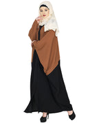 Deep Tan and Black Casual Kaftan