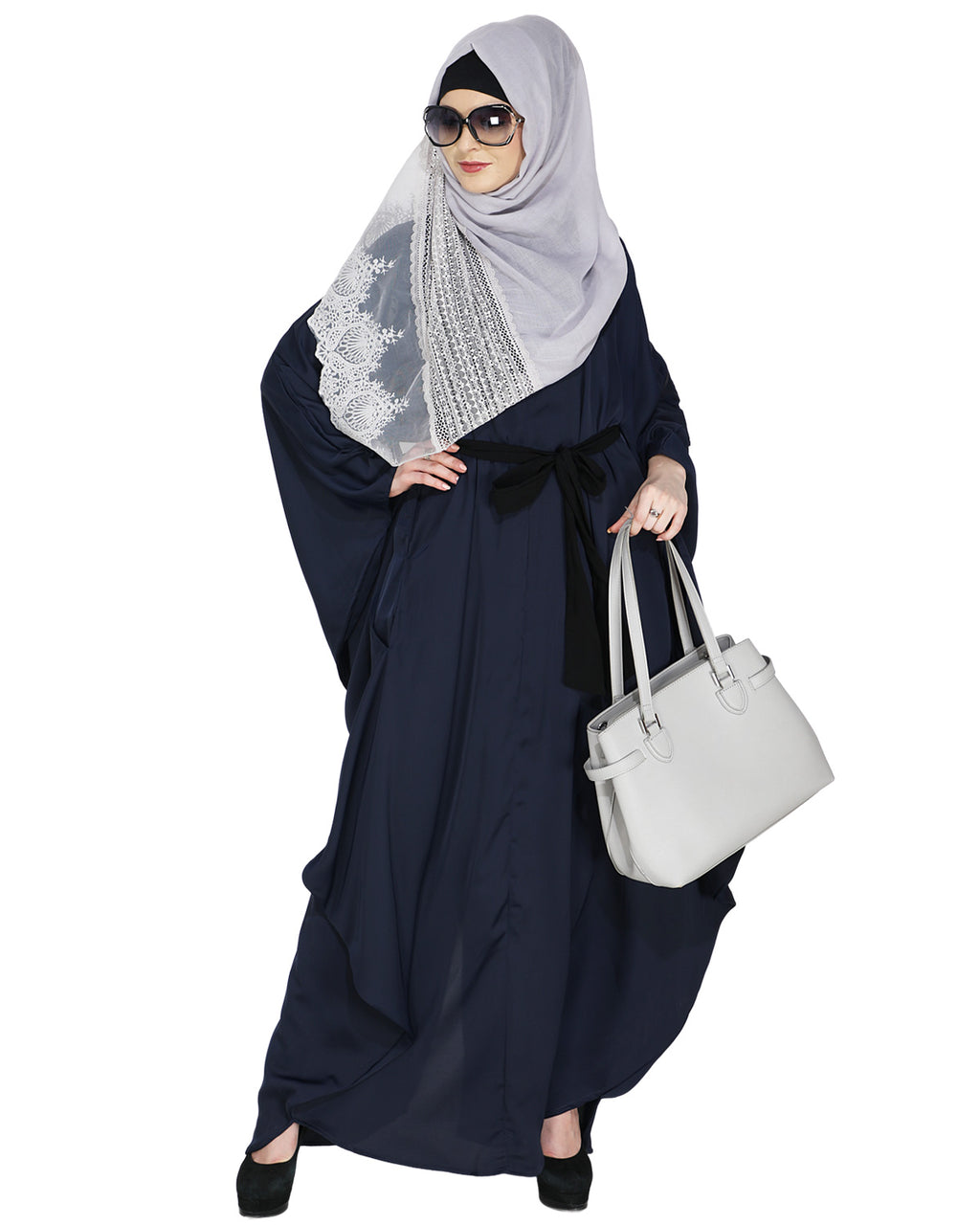 Blue Designer Belt Kaftan