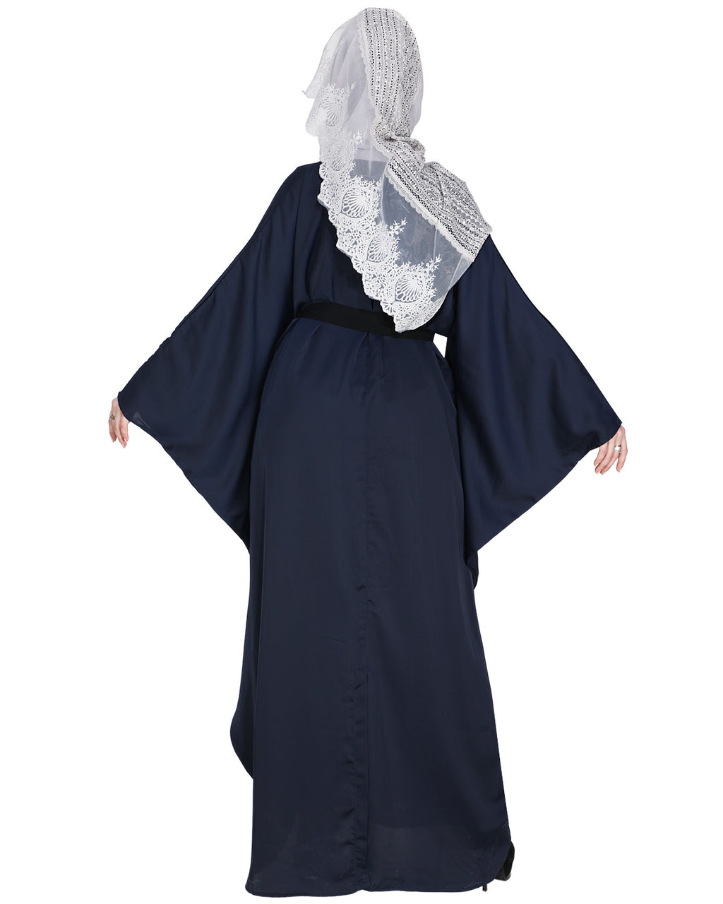 Blue Designer Belt Kaftan