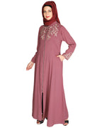 Feather Shot Abaya