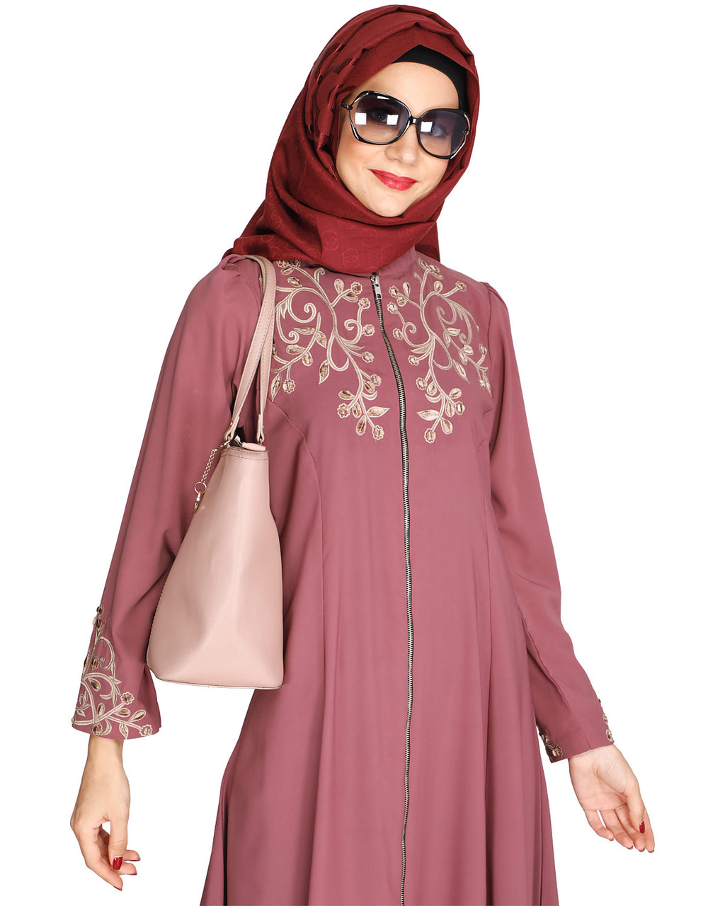 Feather Shot Abaya