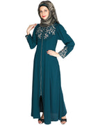 Feather Shot Abaya