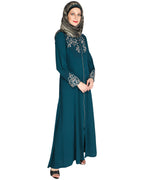 Feather Shot Abaya