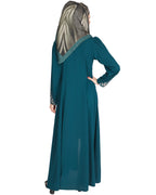 Feather Shot Abaya