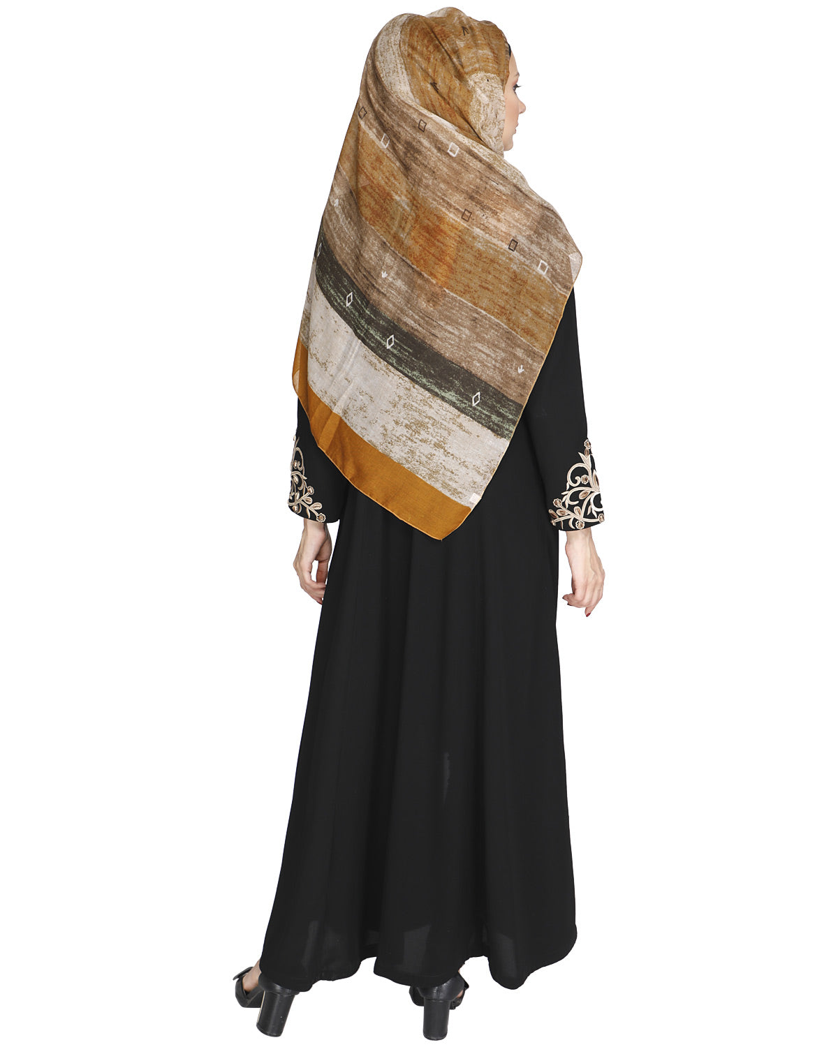Feather Shot Abaya