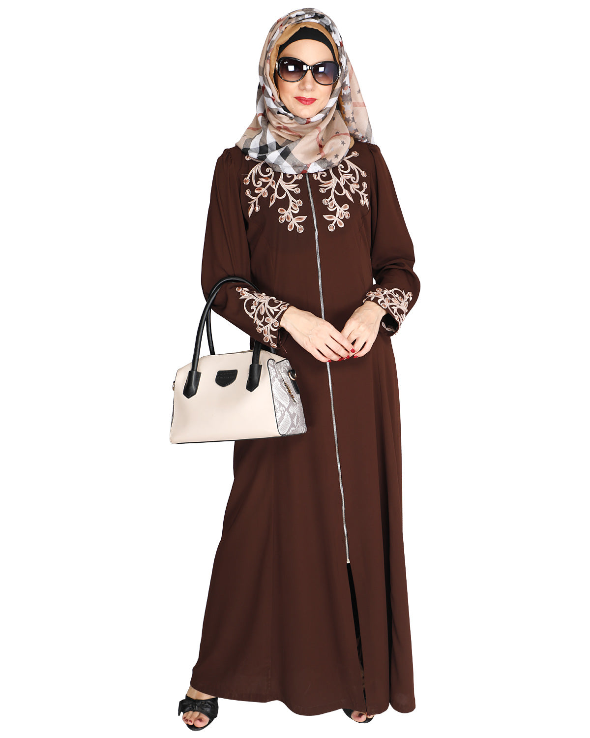 Feather Shot Abaya
