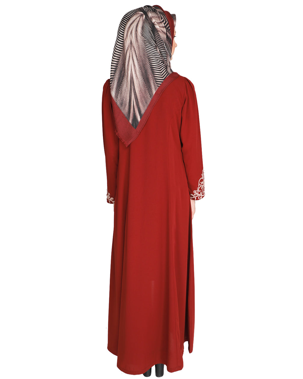 Feather Shot Abaya