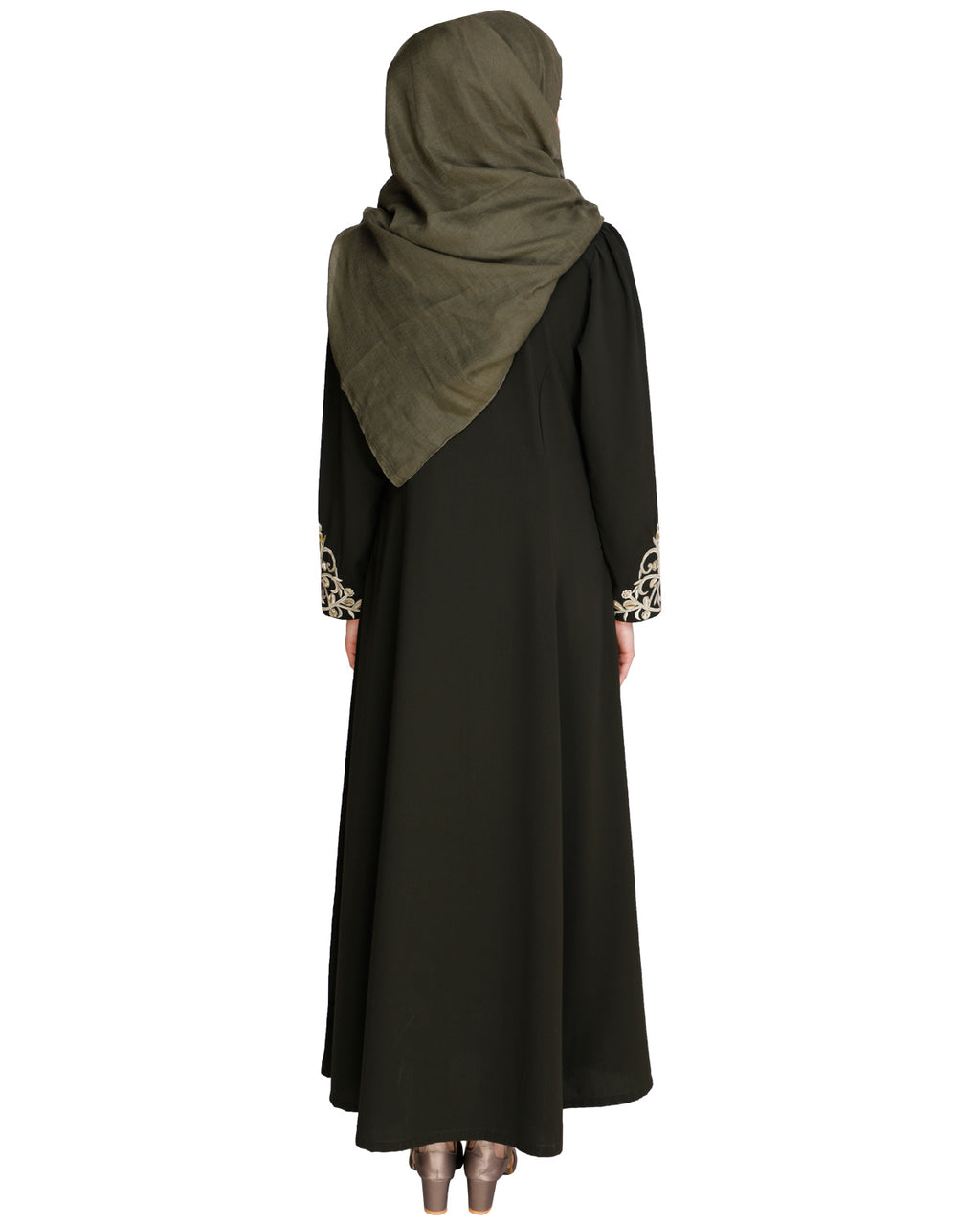 Feather Shot Abaya
