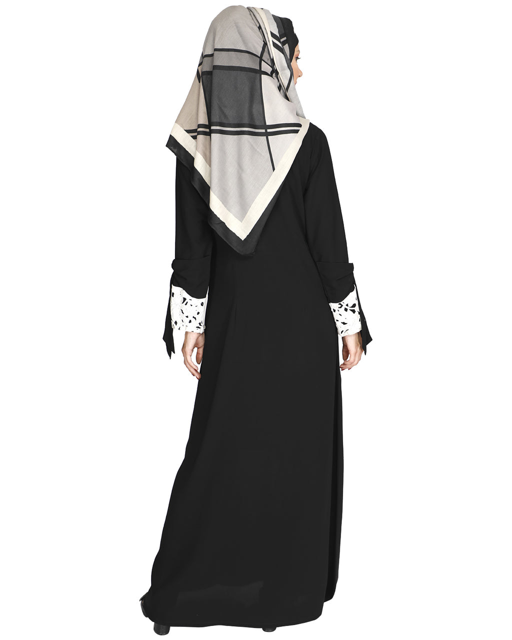 Lace & Bow Detailed Abaya