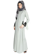 Lace & Bow Detailed Abaya