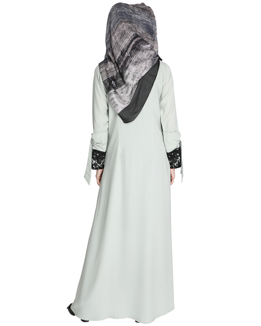 Lace & Bow Detailed Abaya