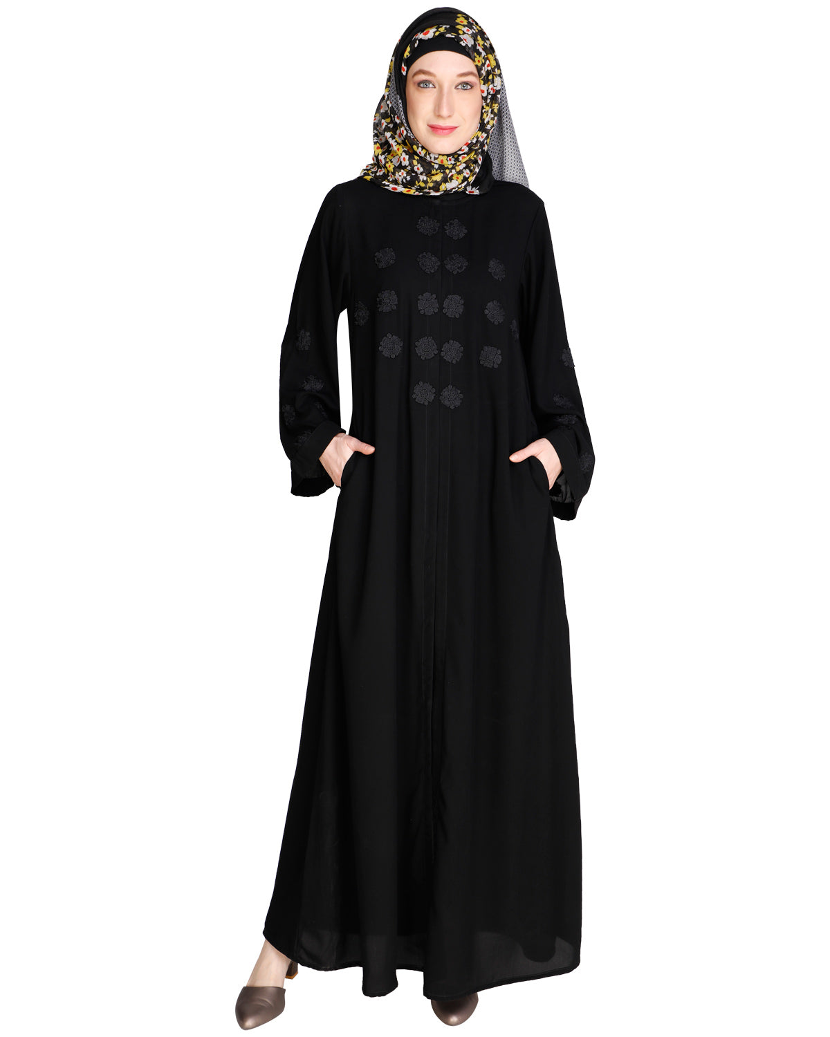 Flowless Abaya