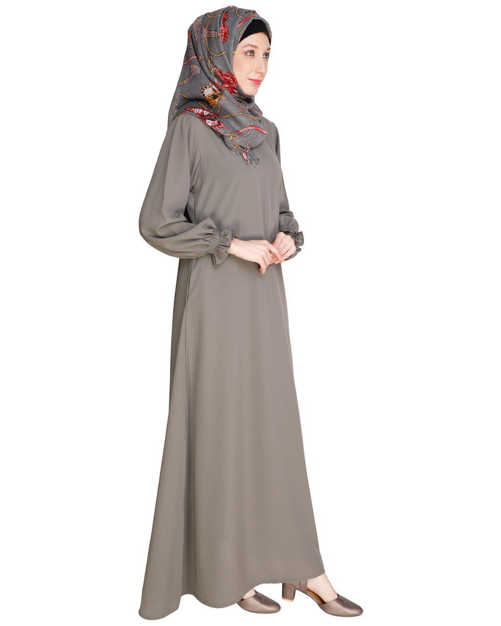 Gathered Sleeves Abaya