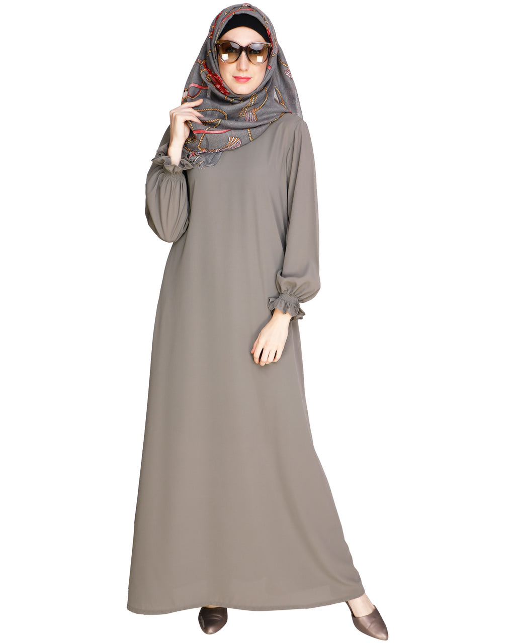 Gathered Sleeves Abaya