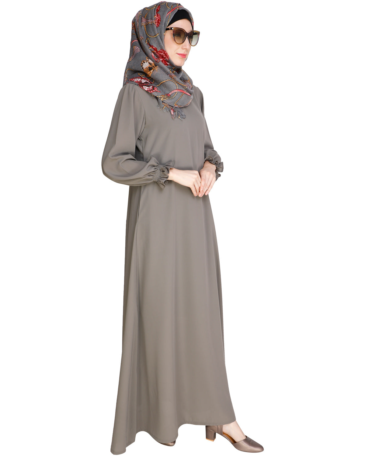Gathered Sleeves Abaya