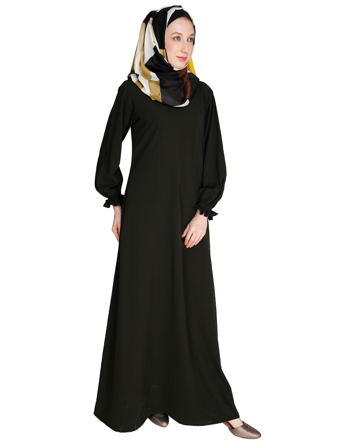 Gathered Sleeves Abaya