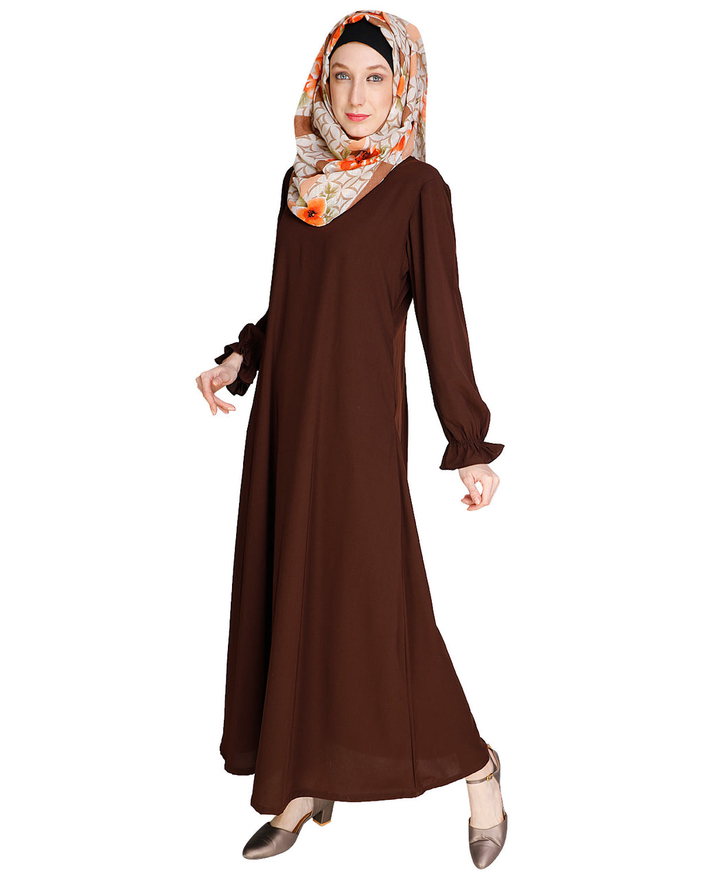 Gathered Sleeves Abaya