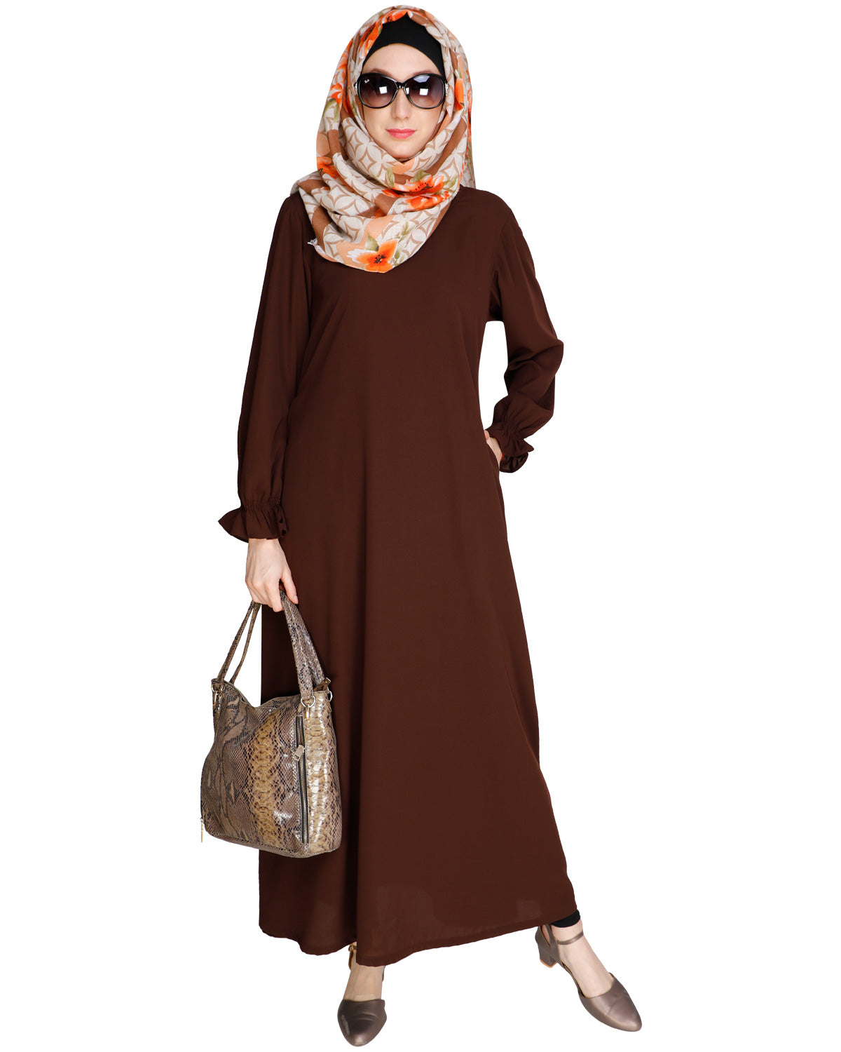 Gathered Sleeves Abaya