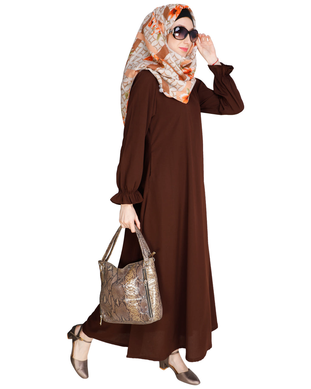 Gathered Sleeves Abaya